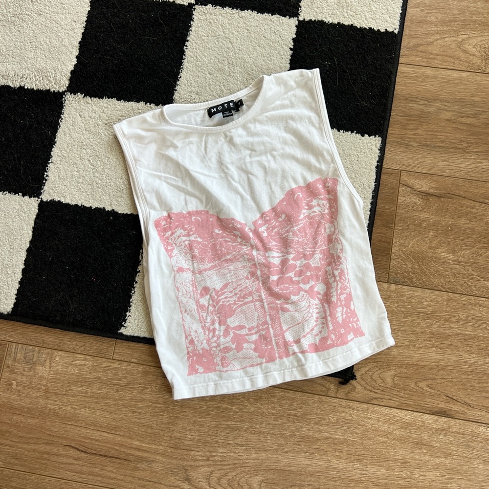 Corset graphic tank from motel